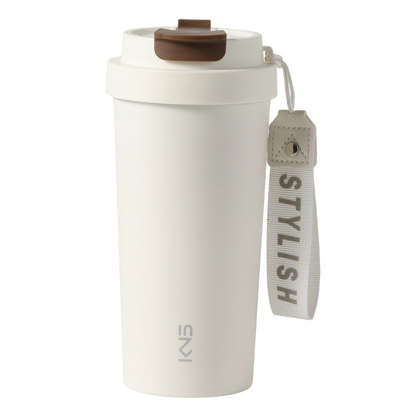【非コーティング】純陶磁器内胆大容量コーヒーカップ高颜値創意新作シンプルレトロ水コップ|undefined