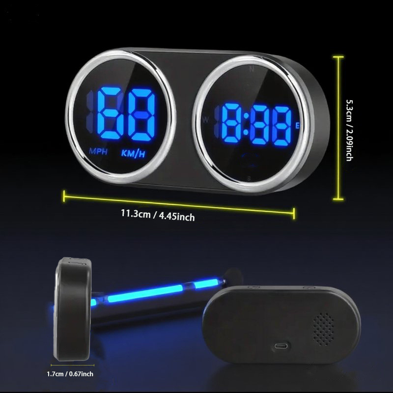 2025 New Hud Car Head-Up Display Cross-Border E-Commerce Dedicated Kmh/Mph Car Universal Manufacturer Direct Sales