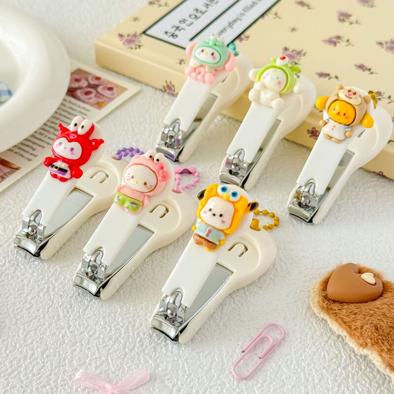 Cartoon Nail Clippers Creative Adult Nail Clippers Student Portable Folding Nail Clippers Single Girl Manicure Tool