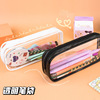 Brand pencil case PVC, plastic waterproof storage bag, cosmetic bag with zipper, Korean style, wholesale