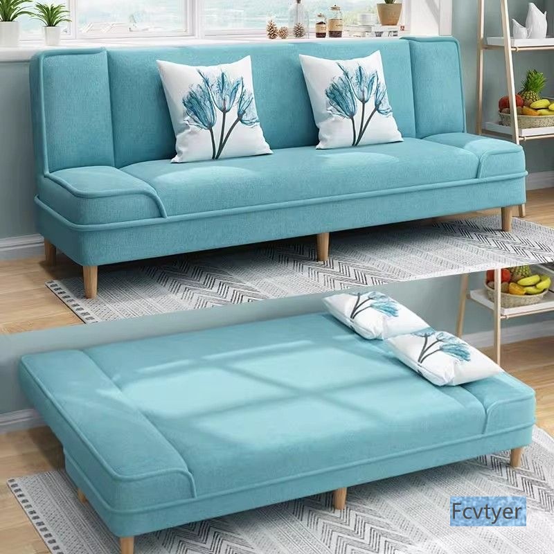 Sofa Bed Dual-Purpose Multi-Functional Lazy Simple Folding Small Apartment Rental Living Room Apartment Fabric Sofa