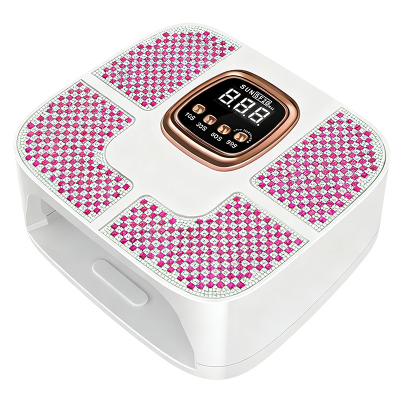 160W alta potencia manicure lámpara diámetro de alta calidad manicure luz de terapia de almacenamiento inteligente inducción manicure pegamento lámpara de horneado manicure