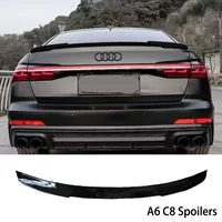 Подходит для 19-23 Audi A6 с модифицированным хвостовым крылом C8 с отделкой без перфорации
