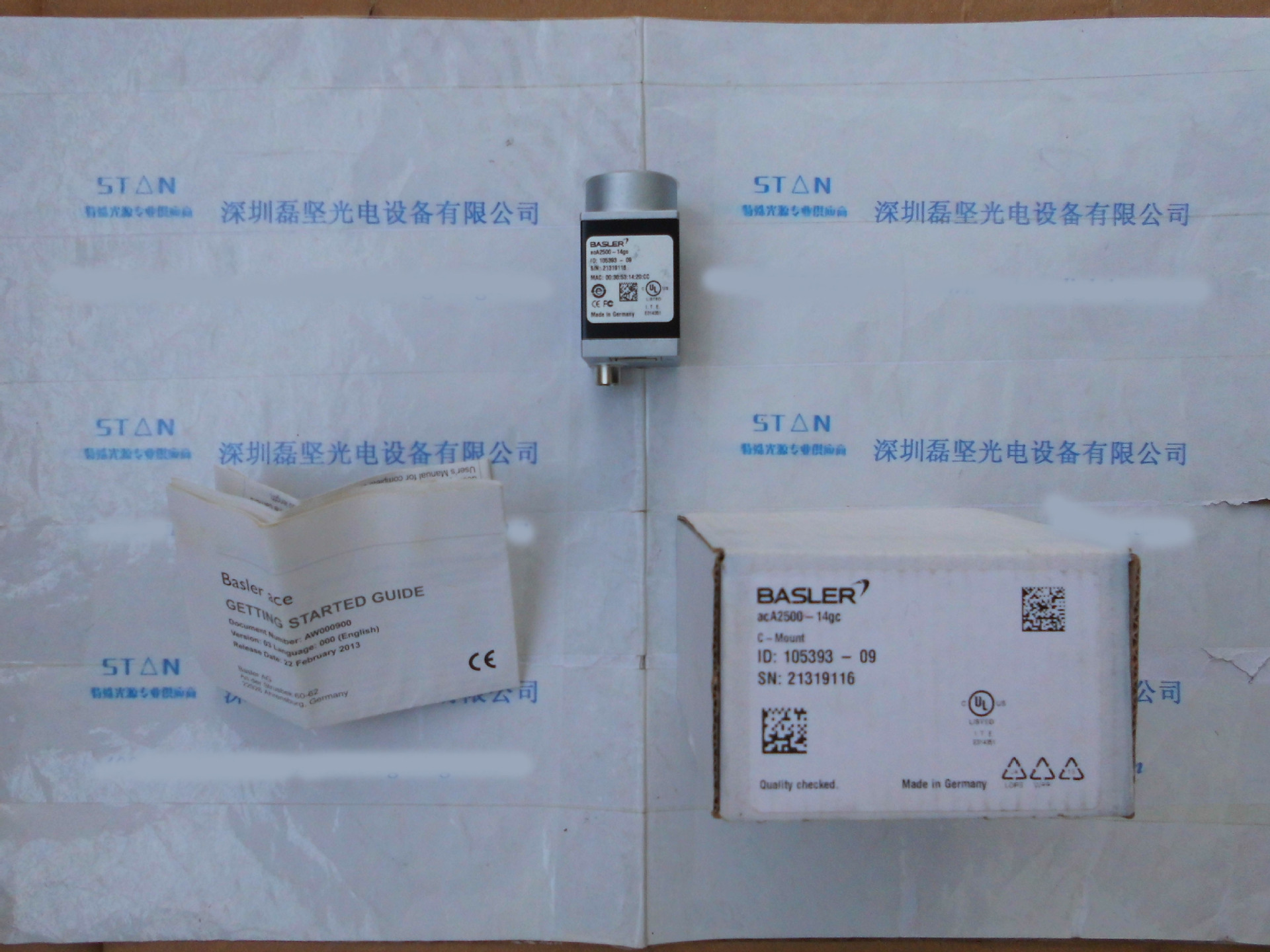 库存巴斯勒acA2500-14gc