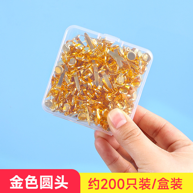 カラーの両足の釘の手作りのdiy材料の羊の角の釘の子供は色紙の部品の装飾の釘を作ります。|undefined