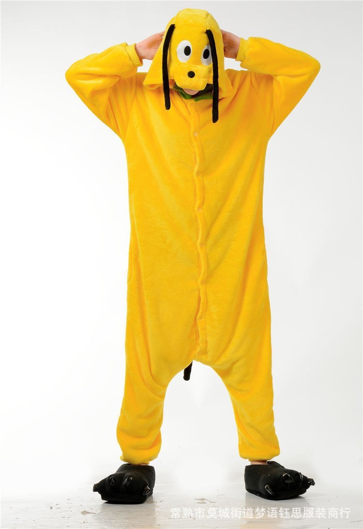 Lote mixto Otoño e Invierno niños y niñas de dibujos animados animal de una pieza pijama de franela Totoro manga larga Panda aseo ropa para el hogar