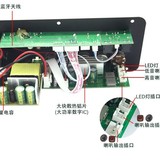 Прямая поставка производителя высокой мощности автомобиля 300 Вт Bluetooth Board Family Audio K Poodle Outdoor Bass Cannon