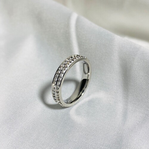 Light luxury baby's breath ring women's fashion personality niche exquisite ins trend internet celebrity cold style index finger ring tail ring