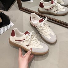 平底小白鞋女2025春秋新款ins潮港风学生休闲鞋外贸百搭运动板鞋