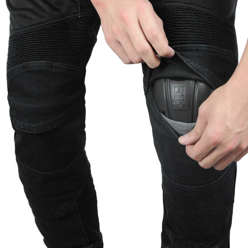 VOLERO verano motocicleta pantalones anti-caída de la motocicleta pantalones vaqueros de la motocicleta de las mujeres pantalones de ciclismo transpirable equipo de protección estándar