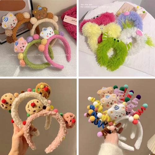 Autumn and Winter Washing Face Use Hair Pressure Band for Women, Korean Version Hair Tying Band, Korean Cute Hair Band, Sweet Non-Slip Headband Hair Pin Head Accessory