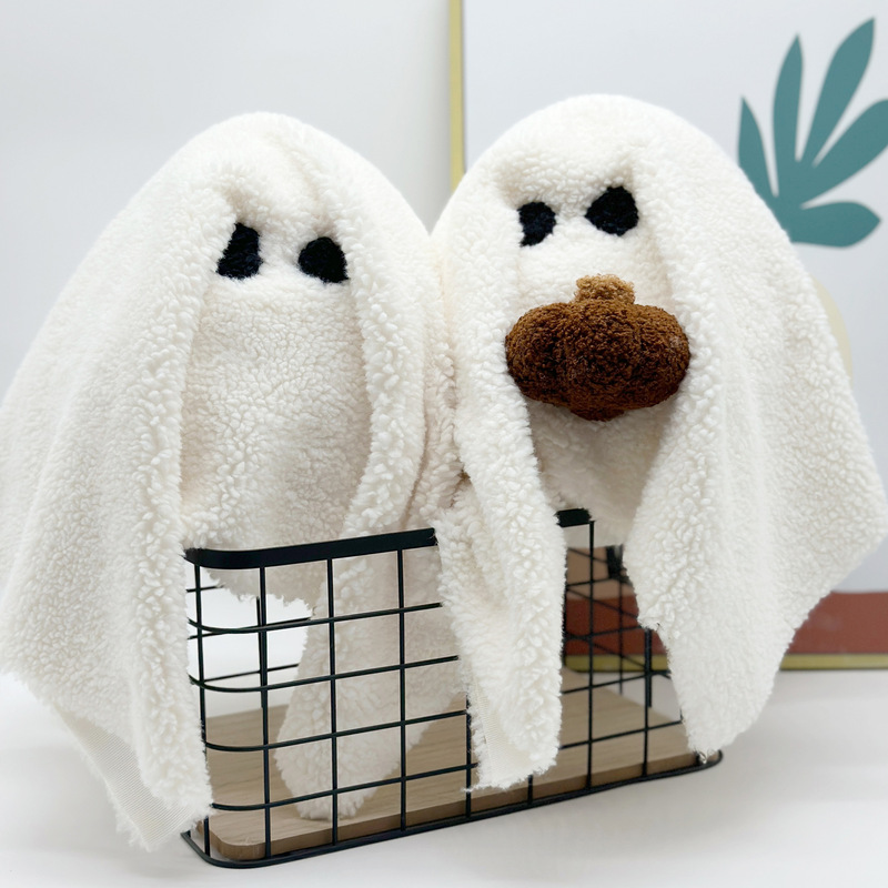 新品gus the ghost with pumpkin pillowハロウィーンカボチャ幽霊抱き枕人形|undefined