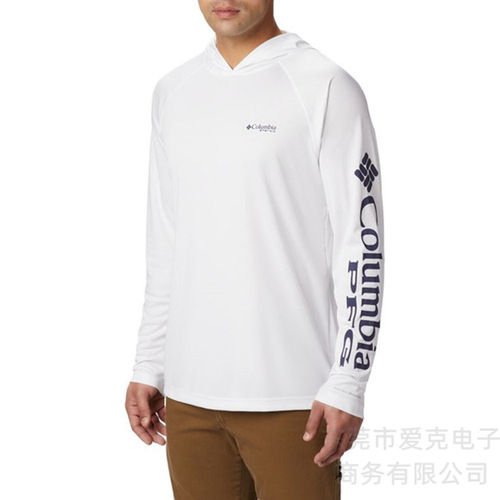 Colombia Pfg Fishing Hoodie Outdoor Sports Quick-Dry Men's Fishing Suit Sun Protection Shirt Breathable T-Shirt