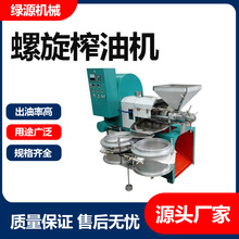 全自动螺旋榨油机 大型商用菜籽大豆 花生核桃压榨油设备 绿源