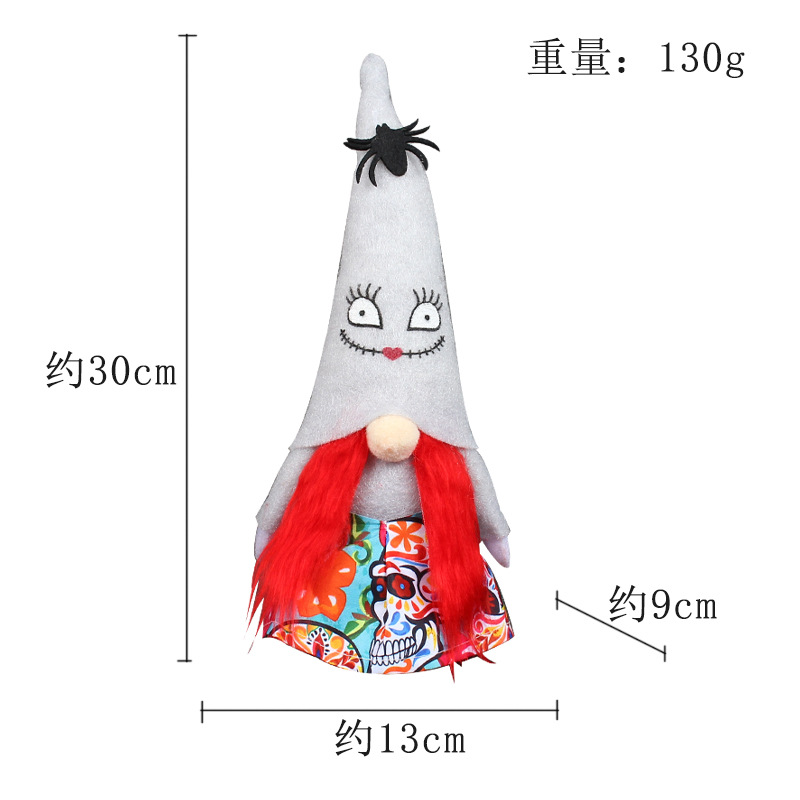 Hong Kong amor Comercio exterior fantasma cara muñeca decoración creativa Halloween señaló sombrero muñeca sin rostro fantasma Festival decoración de escritorio