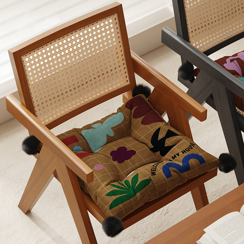 Simple retro americano asiento de asiento de comedor casero invierno invierno caliente aislamiento de aluminio dormitorio asiento de sala de aula cojín