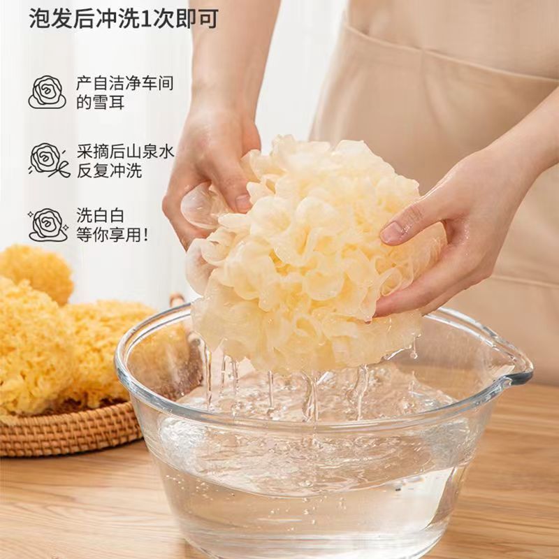 大朵银耳古田糯银耳干白木耳雪耳新鲜无硫g丑耳莲子羹|undefined