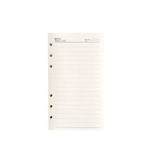 A6 loose-leaf paper horizontal lines 6 holes A6 grid blank dot matrix student loose-leaf book inner core double offset paper A6 replacement core wholesale
