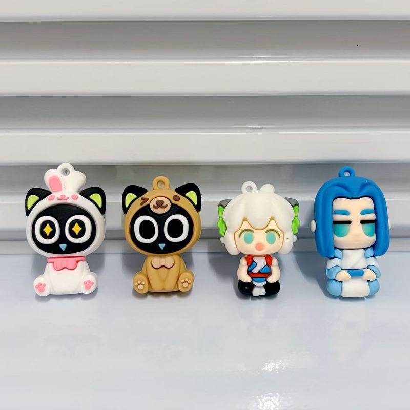 罗小黑战纪手办公仔网红罗小黑钥匙扣盲盒盲袋洞洞乐公仔配件批发|undefined
