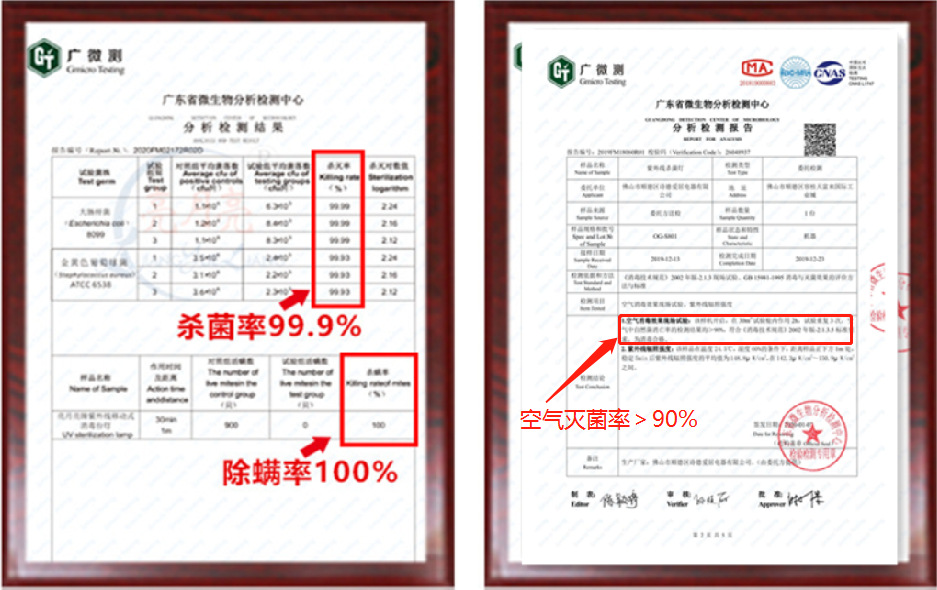 空气灭菌率