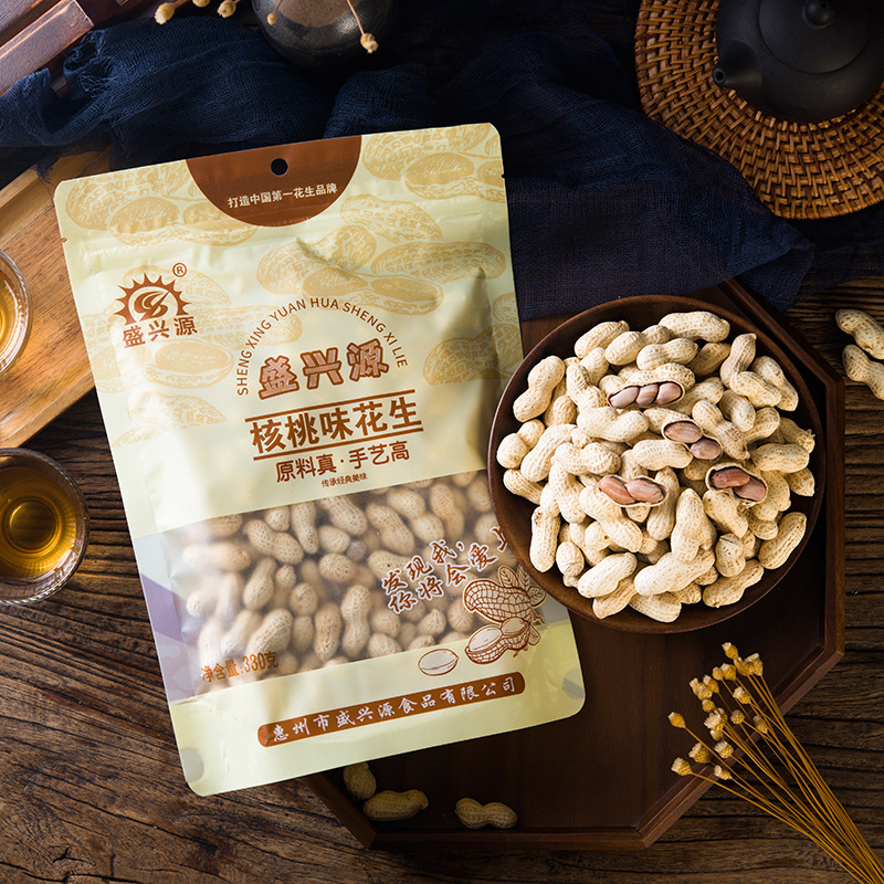 Sheng Xing Yuan Small Seed Peanuts Authentic Tangerine Peel Peanuts Walnut Peanuts Salted Peanuts Specialty Snacks New Year Goods Large Wholesale