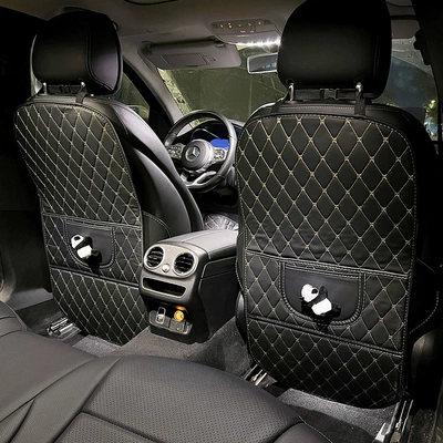 Chair back anti-kick pad: Pad, Anti-Wear Pad - pack-of-2-panda-black-anti-kick-pad-long-style