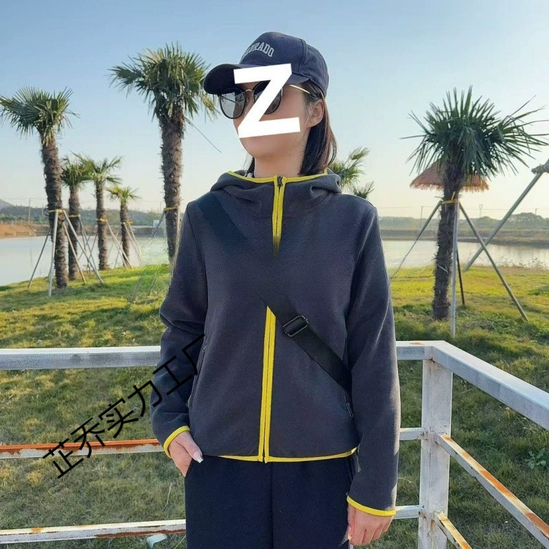 Донгли! Новая модная и стильная толстовка с капюшоном контрастного цвета (24332) желтого темно-серого цвета.