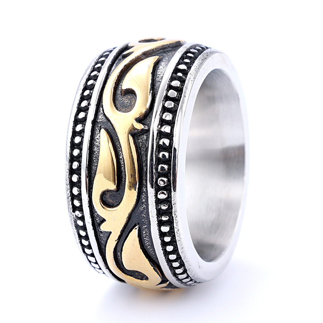 Rings Classification Retro Totem Stainless Steel Plating Men's Rings