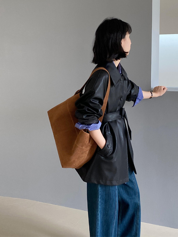 黑色皮衣外套女2025新款超火酷飒风短款皮夹克小个子高级感中长款|undefined