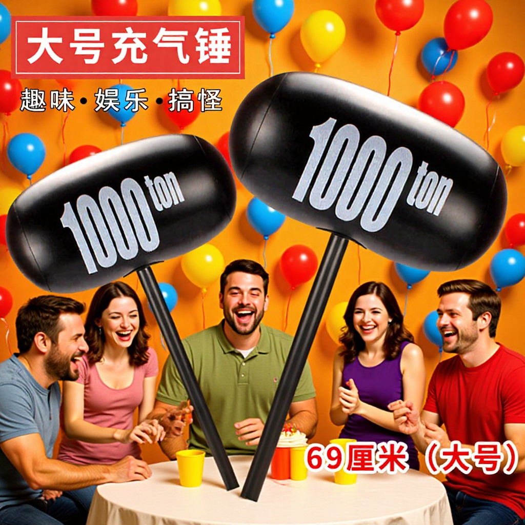 Martillo inflable de plástico de kilotones martillo inflable juguetes martillo inflable regalo tienda de juguetes vendidas directamente