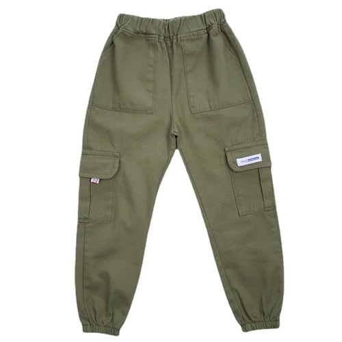 Boys overalls cotton children's trousers new medium and large children's clothing spring and autumn trousers little boy's leggings trousers