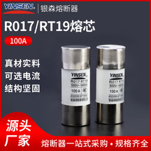 银森陶瓷保险管R017熔断器芯22*58平头管状保险丝RT18-125X熔芯