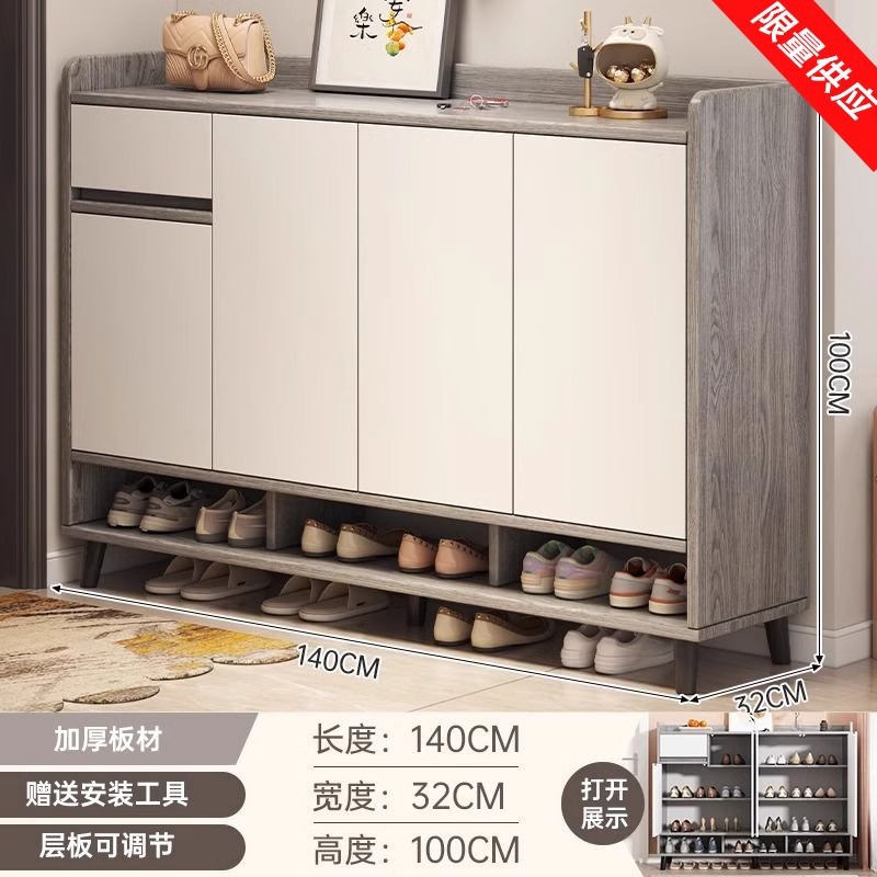 [클리어아웃 및 한정공급] 도어 4개 및 서랍 1개 모란디 그레이 140*32*100cm