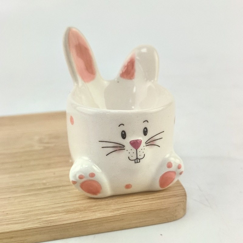 Transfronterizos de pascua cerámica huevo taza de huevo para mesa de comedor asiento de desayuno de cerámica creativo clásico lindo