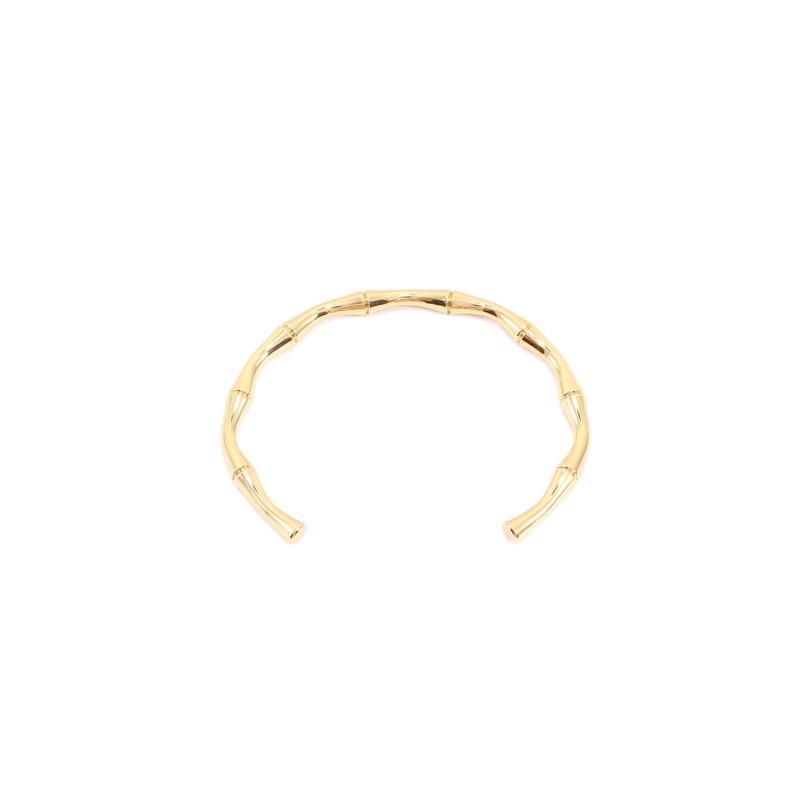 クロスボーダー竹チタン鋼ブレスレットヨーロッパとアメリカの幾何学的なスプリングブレスレット真空メッキ 18K シンプルで軽い高級ハイエンドハンドジュエリー|undefined