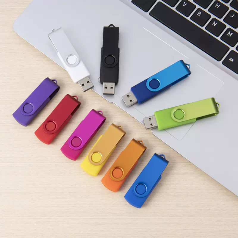 旋转u盘定制logo投标广告16g展会创意礼品宣传32g优盘刻字64g批发