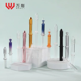 厂家定制透明火箭筒1ml3ml5ml折断式后推涂抹针管瓶精华水光针管