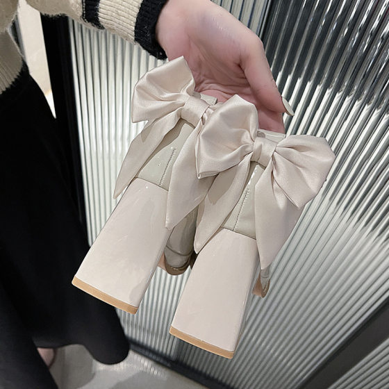 Size 34-42 plus size women's shoes Mary Jane high heels female bride main wedding shoes artifact platform height increasing shoes