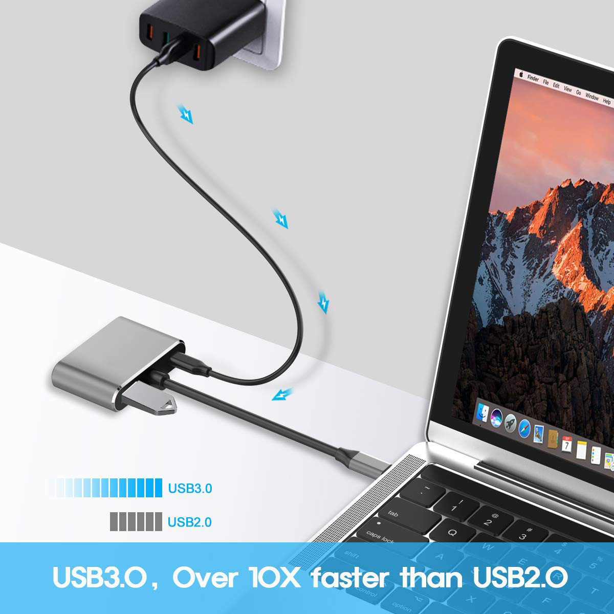 Cross-border expansion dock typec to HDMI/VGA with PD+USB switch mobile phone usb-c converter