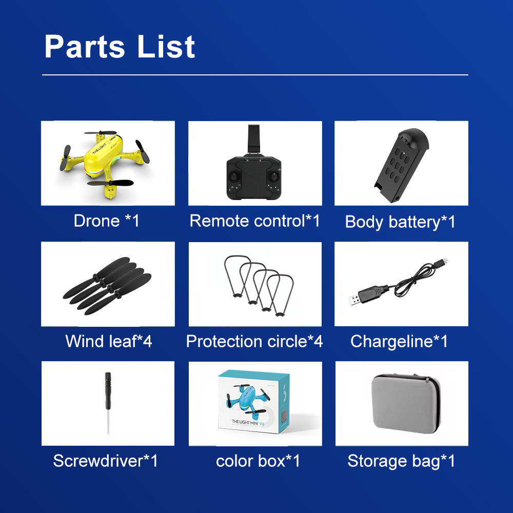 V6 Drone - Mini UAV Drone Aerial Photography 4K HD Dual Camera Remote Control Aircraft Optical Flow Positioning Quadcopter 29 undefined