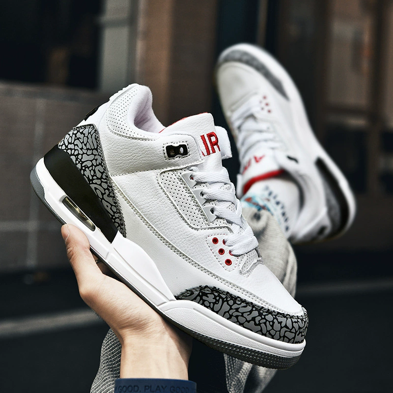 Air Jordan обувь, баскетбольные белые нескользящие износостойкие амортизирующие спортивные кроссовки, для подростков