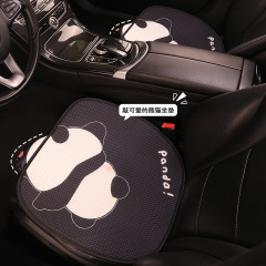 パンダの車の座布団の四季通用のかわいい座布団のプリントの立体のパンダの通気のネットの布の多セット