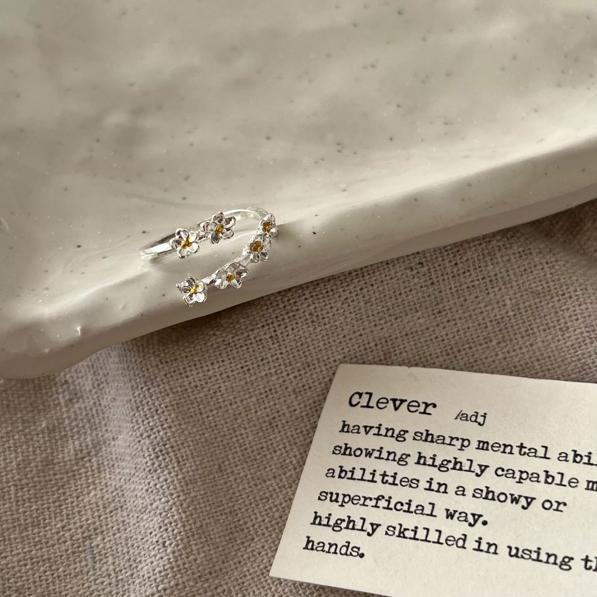 Трехмерное ретро кольцо one size, цветочное, французский стиль, европейский стиль