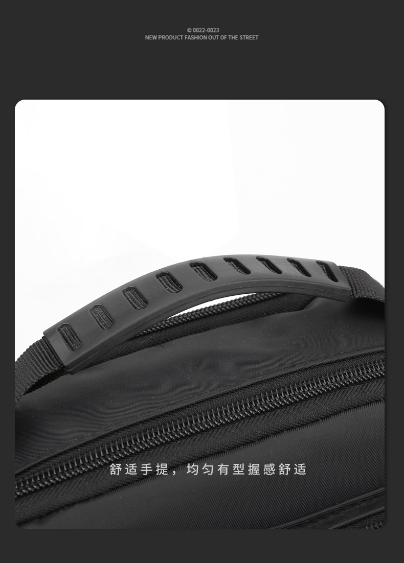 Men's trendy and simple single-shoulder bag, nylon waterproof casual crossbody bag, cash register outdoor travel bag factory direct sales undefined