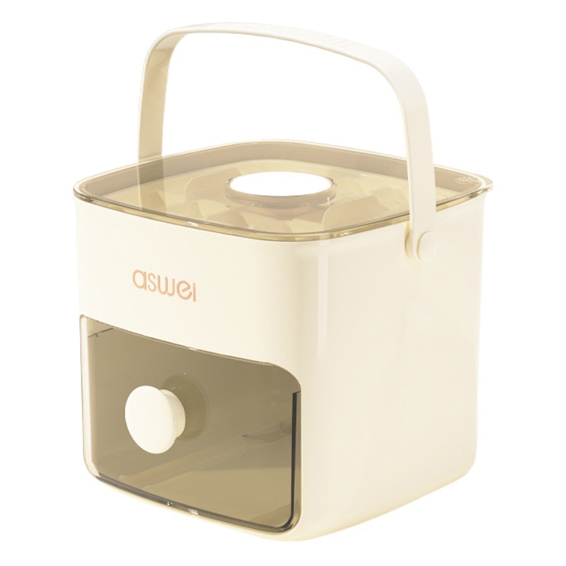 Molde de hielo para cubitos de hielo para el hogar Gran rejilla de hielo de silicona con tapa Caja de almacenamiento Refrigerador Helado congelado Creto de hielo congelado