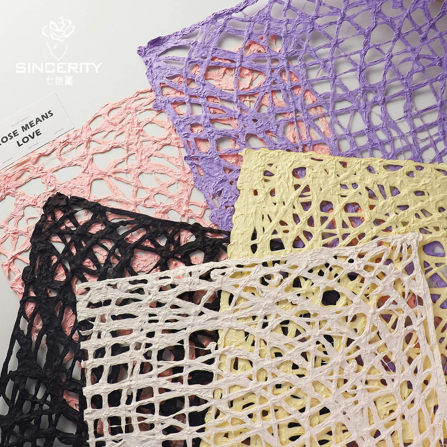 7 colores cordier de alta calidad artesanal de la red profunda papel de embalaje especial flor flor florista embalaje floral material de papel