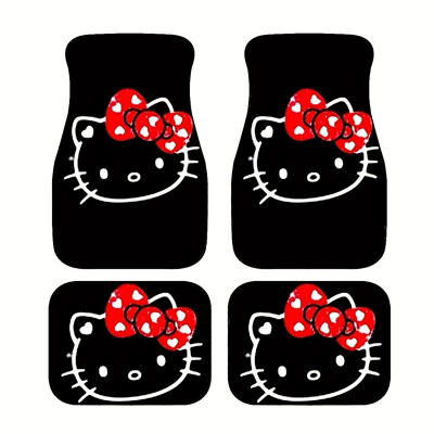 Avtomobil döşəmə paspasları — to Maintain, Universal for All Seasons - 305de-hello-kitty-17-3344cm-pack-of-two