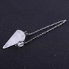 White crystal with amethyst, pendant, pyramid, jewelry, European style, suitable for import