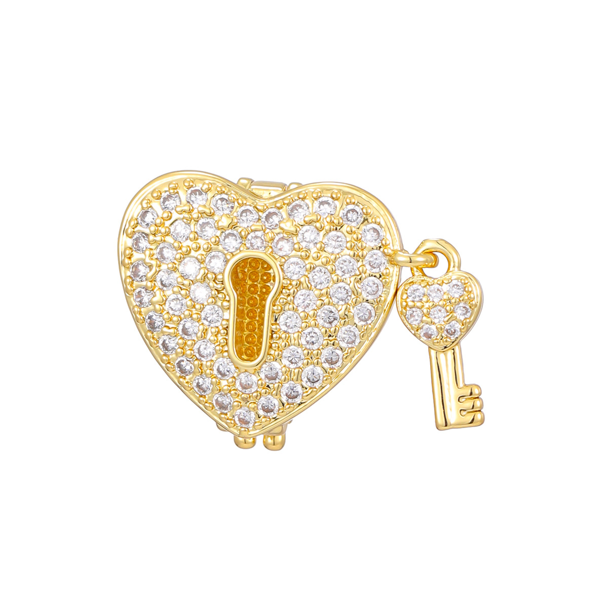 5g Weight Jewelry Accessories Jewelry Making Type Jewelry Accessories Classification 1 Piece Quantity Copper Material Heart Shape Pattern All Seasons Season Polished Finish Plating Design Simple Style, Shiny Style 1 Piece Copper Heart Shape Polished Jewelry Accessories Jewelry Accessories 16