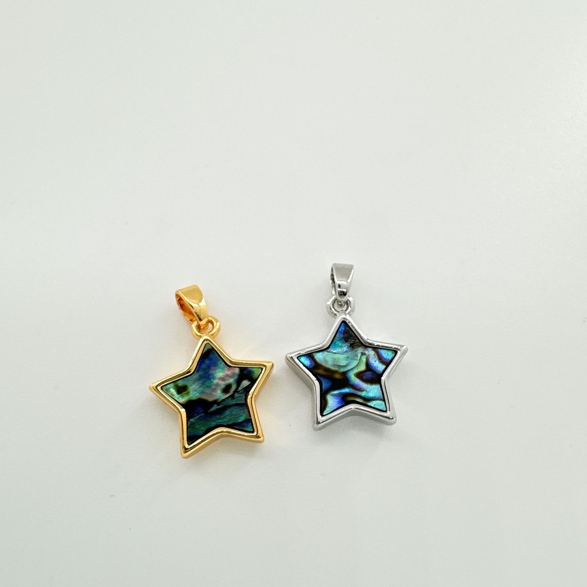 Plating Design 1 Piece Copper Shell Abalone Shell Pentagram Pendant